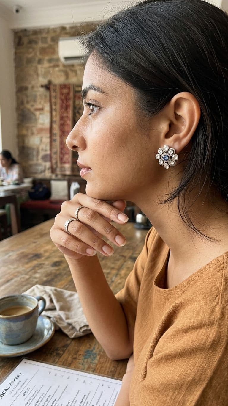 Tanzanite Tanzanite Stud — 92.5 Sterling Silver