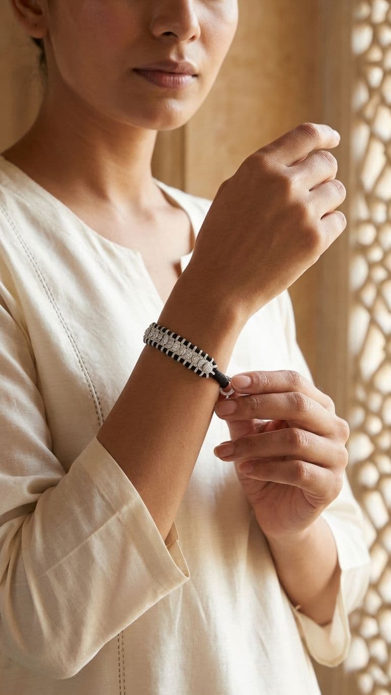 Silver Bracelet in 92.5 sterling silver by Surya Jewellers Jaipur