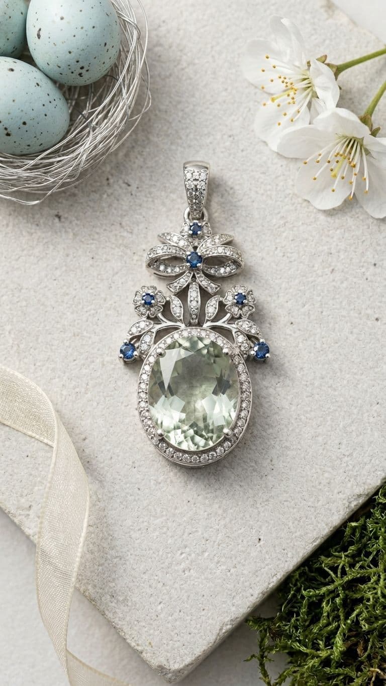 Tourmaline Pendant in 92.5 sterling silver by Surya Jewellers Jaipur