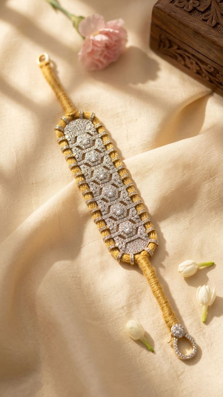 Diamond Bracelet — 92.5 Sterling Silver
