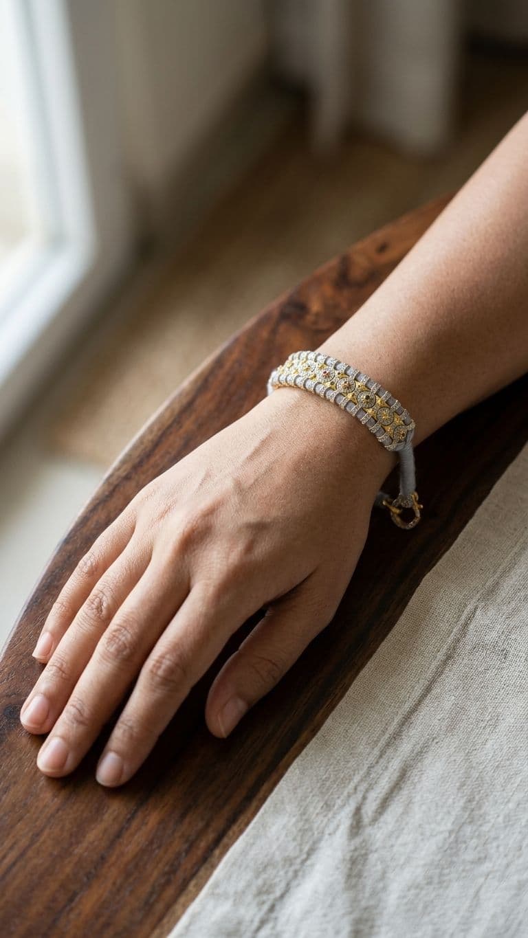 Tourmaline Bracelet in 92.5 sterling silver by Surya Jewellers Jaipur